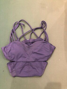 Lululemon Strappy Longline Sports Bra | Dusty Purple | Size 6